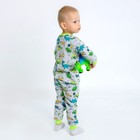 Пижама для мальчика «Эльф», цвет серый, рост 98 см - Фото 3