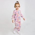 Пижама для девочки «Эльф», цвет розовый, рост 104 см - фото 23383131