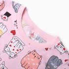 Пижама для девочки «Эльф», цвет розовый, рост 122 см - Фото 3