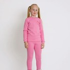 Комплект для девочки «Термобелье», цвет розовый, рост 110 см - фото 22952270