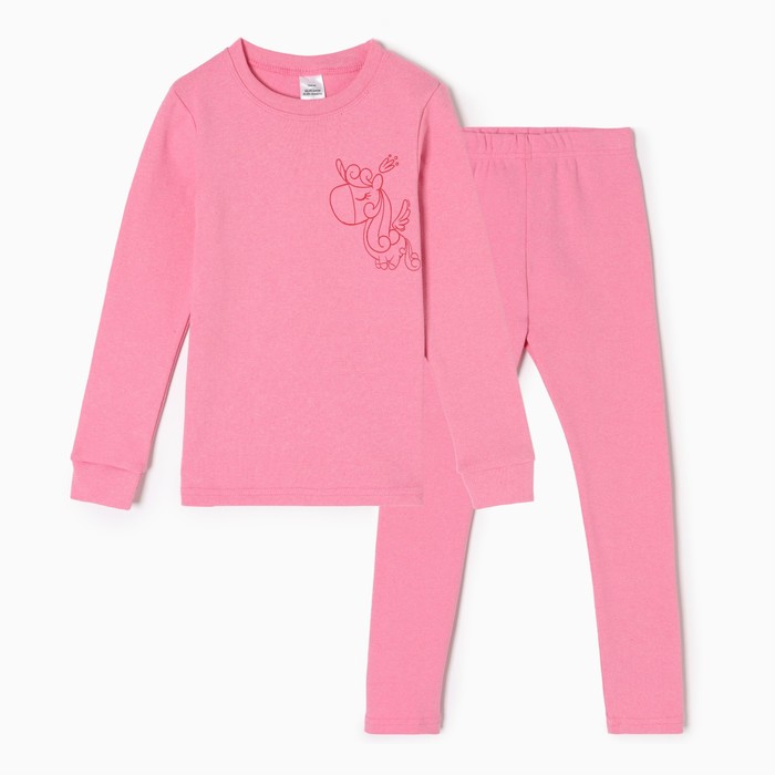 Комплект для девочки «Термобелье», цвет розовый, рост 110 см