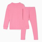 Комплект для девочки «Термобелье», цвет розовый, рост 116 см - Фото 6