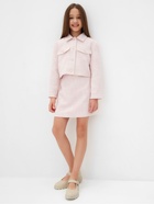 Комплект для девочки (жакет и юбка) MINAKU: PartyDress, розовый, рост 158 см - Фото 7
