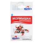 Мормышка вольфрам Marlin s Мураш №2, 3.5 мм, 0.65 г, цвет оранжевый, черный, 10 шт (комплект 8 шт) - фото 23389635