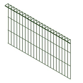 Панельное ограждение, 2.55 × 0.6 м, ячейка 55 × 200 мм, d - 4 мм, «Флагман»