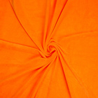 Лоскут Велюр на трикотажной основе,оранжевый 100*180см,80% хл,20%п/э - фото 4060576