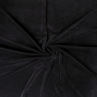 Лоскут «Велюр», на трикотажной основе, чёрный 100 × 180 см, 80% хлопок, 20% п/э - фото 8182262