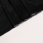 Лоскут «Велюр», на трикотажной основе, чёрный 100 × 180 см, 80% хлопок, 20% п/э - Фото 2