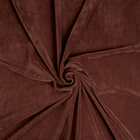Лоскут Велюр на трикотажной основе, коричневый, 100*180 см - фото 11751404