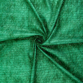 Лоскут с ворсом из фольги, цвет зеленый, 50*70см