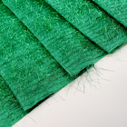 Лоскут с ворсом из фольги, цвет зелёный, 100 ×140см - фото 8182283