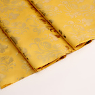 Лоскут атласа, бежевый с золотым узором, 100 × 150 см - Фото 2