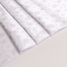 Лоскут Атлас, белый с серебрянными звёздами, 100 × 150 см - фото 3921968