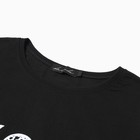 Комплект женский домашний (футболка/шорты), цвет чёрный, размер 42 - Фото 3