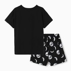 Комплект женский домашний (футболка/шорты), цвет чёрный, размер 42 - Фото 5