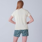 Комплект женский домашний (футболка/шорты), цвет морская волна, размер 42 - Фото 3