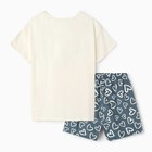 Комплект женский домашний (футболка/шорты), цвет морская волна, размер 42 - Фото 9