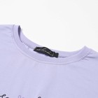 Комплект женский домашний (футболка/шорты), цвет сиреневый, размер 50 - Фото 7