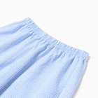 Комплект женский домашний (футболка/шорты), цвет белый/голубой, размер 42 - Фото 8