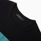 Футболка мужская, цвет чёрный, размер 58 - фото 806786651