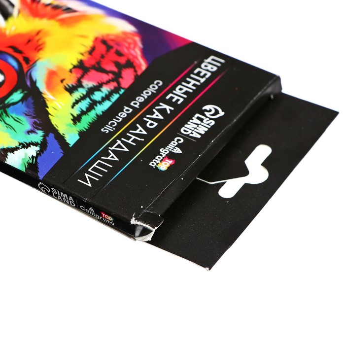 УЦЕНКА Карандаши Calligrata, цветные, 12 цветов, шестигранные - Фото 1