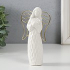 Сувенир керамика, металл "Ангел. Молитва" белый 7,7х3,2х12,7 см - фото 11769051