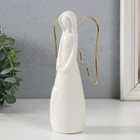 Сувенир керамика, металл "Девушка-ангел" белый 8х5х17 см - Фото 4