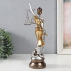 Сувенир полистоун "Богиня Фемида с весами правосудия" 8х8х27,7 см - Фото 3