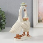 Фигурка полистоун «Гусь с гусыней: объятия», 14.5×8×18.5 см - Фото 2