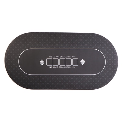 Сукно для покера, прорезиненное, 120 х 60 см, толщина 3 мм, черное