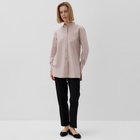 Рубашка женская удлиненная MINAKU: Casual Collection цвет серо-розовый, р-р 44 10120964 - фото 11962830