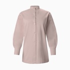 Рубашка женская удлиненная MINAKU: Casual Collection цвет серо-розовый, р-р 44 10120964 - фото 12346095