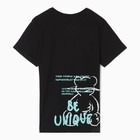 Футболка женская, цвет черный, размер 48 - фото 23383745