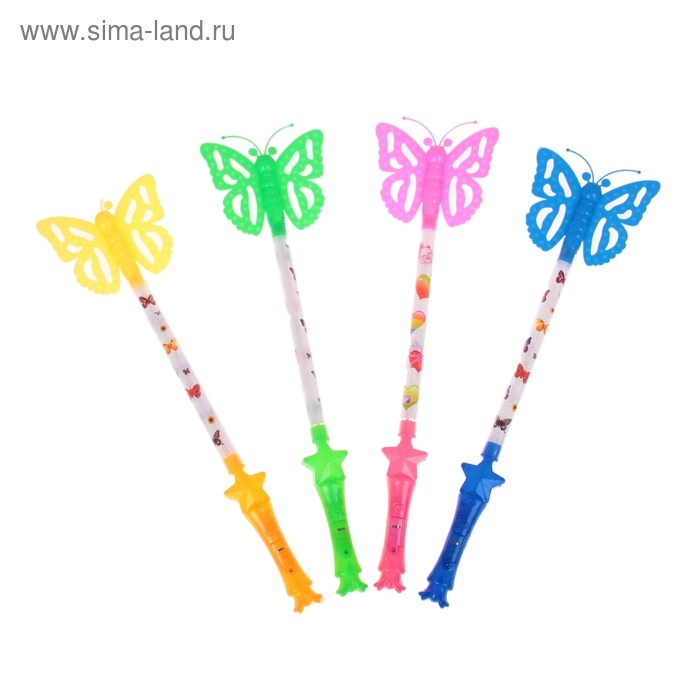Световая палочка "Бабочка", цвета МИКС - Фото 1