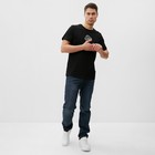 Футболка мужская, цвет черный, размер 54 - фото 23559734