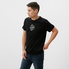 Футболка мужская, цвет черный, размер 54 - фото 23636037