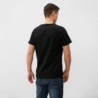 Футболка мужская, цвет черный, размер 54 - фото 23636038