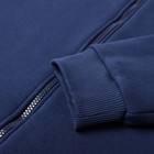 Толстовка с начёсом, цвет синий, размер 56 - фото 23559755