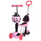 Самокат 5 в 1 GRAFFITI, колёса световые PU 120/80 мм, уценка - Фото 2