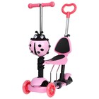 Самокат 5 в 1 GRAFFITI, колёса световые PU 120/80 мм, уценка - Фото 3