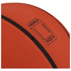 Мяч баскетбольный MINSA, ПВХ, клееный, 8 панелей, р. 5 - фото 3645615