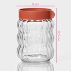 Банки стеклянные для сыпучих продуктов Доляна «Коралл», 2 предмета: 500 мл, 9×12,5 см - Фото 2