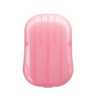 Листовое дорожное мыло, розовый, 20 шт - Фото 4
