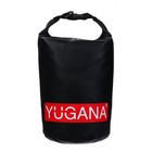 Гермомешок YUGANA, ПВХ, водонепроницаемый 5 литров, один ремень, черный - фото 8565438