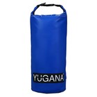 Гермомешок YUGANA, ПВХ, водонепроницаемый 10 литров, один ремень, синий - фото 8598808