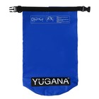 Гермомешок YUGANA, ПВХ, водонепроницаемый 30 литров, один ремень, синий - фото 8598837