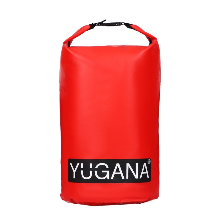Гермомешок YUGANA, ПВХ, водонепроницаемый 40 литров, один ремень, красный