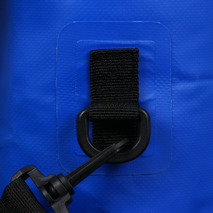 Гермомешок YUGANA, ПВХ, водонепроницаемый 30 литров, два ремня, синий - фото 1906518601