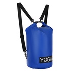Гермомешок YUGANA, ПВХ, водонепроницаемый 40 литров, два ремня, синий - Фото 16