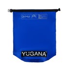 Гермомешок YUGANA, ПВХ, водонепроницаемый 40 литров, два ремня, синий - Фото 11